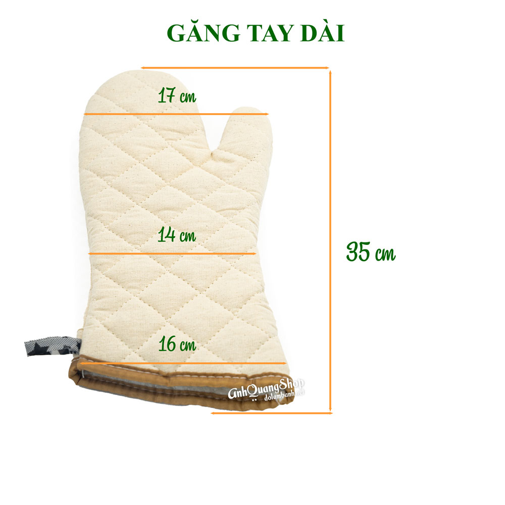Găng tay bếp chịu nhiệt cỡ lớn (2 chiếc) | Anh Quang Shop