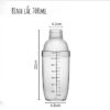 Bình lắc pha chế nhựa Cocktail Shaker 700ml