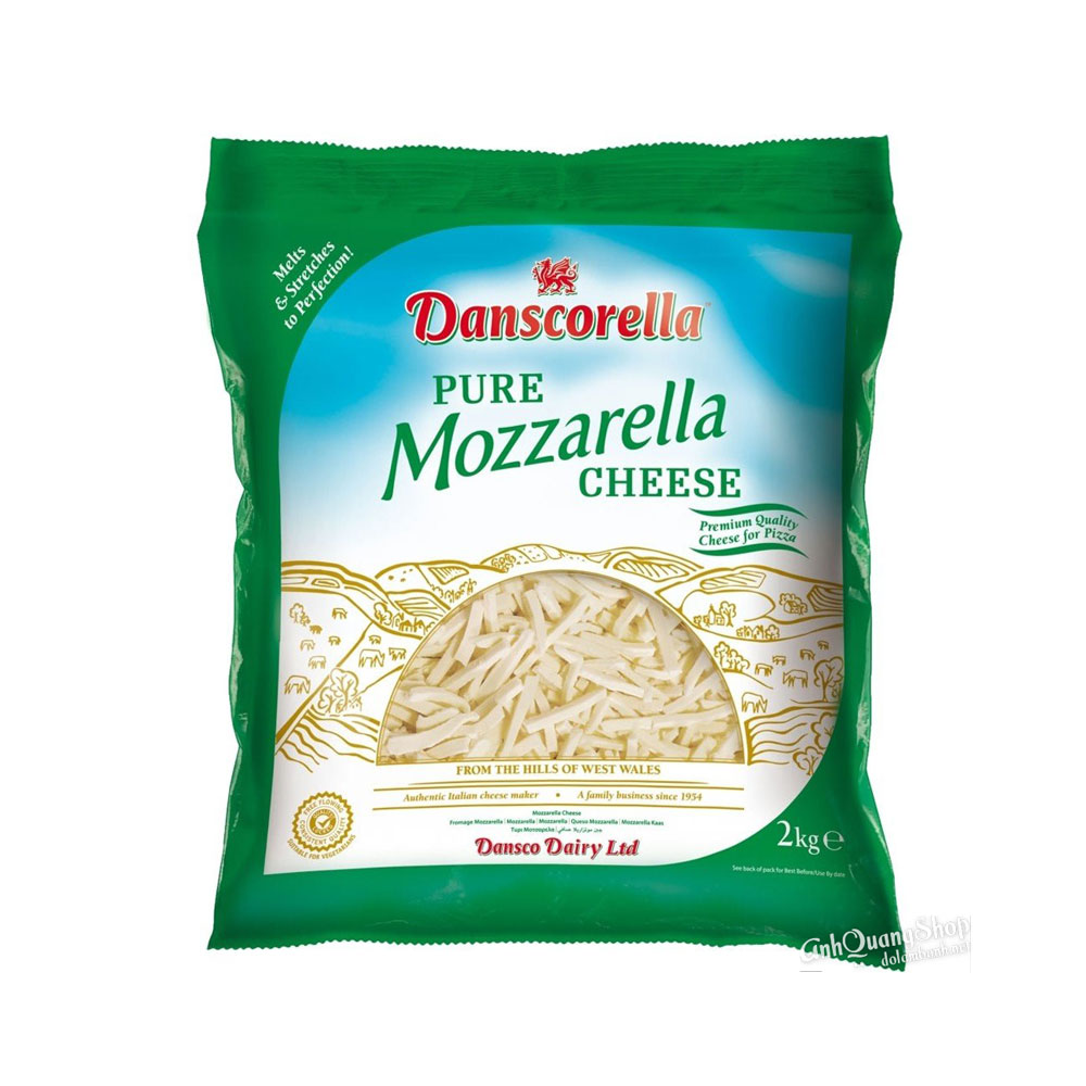 Danscorella Shredded Mozzarella Cheese 2kg