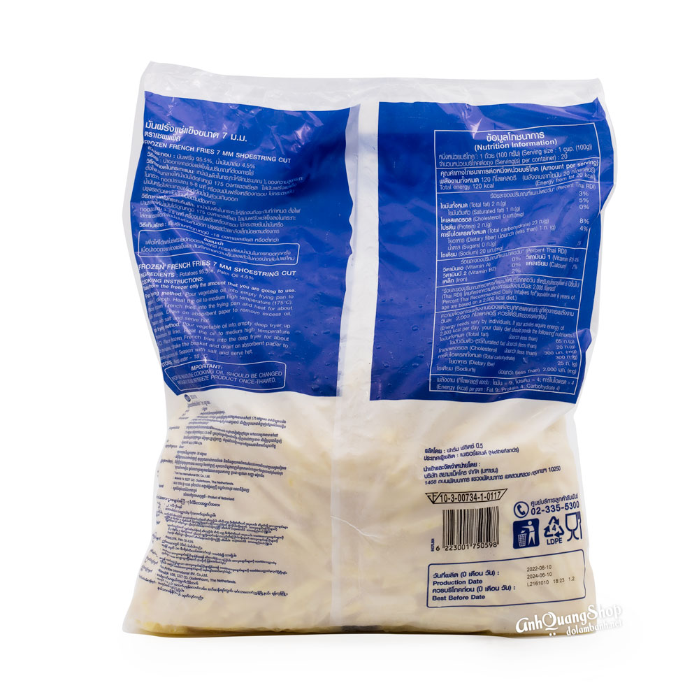 Khoai tây đông lạnh Savepak 2kg giá rẻ | Anh Quang Shop