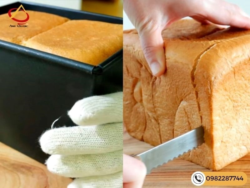 Bước 5 - Tiến hành nướng bánh mì gối