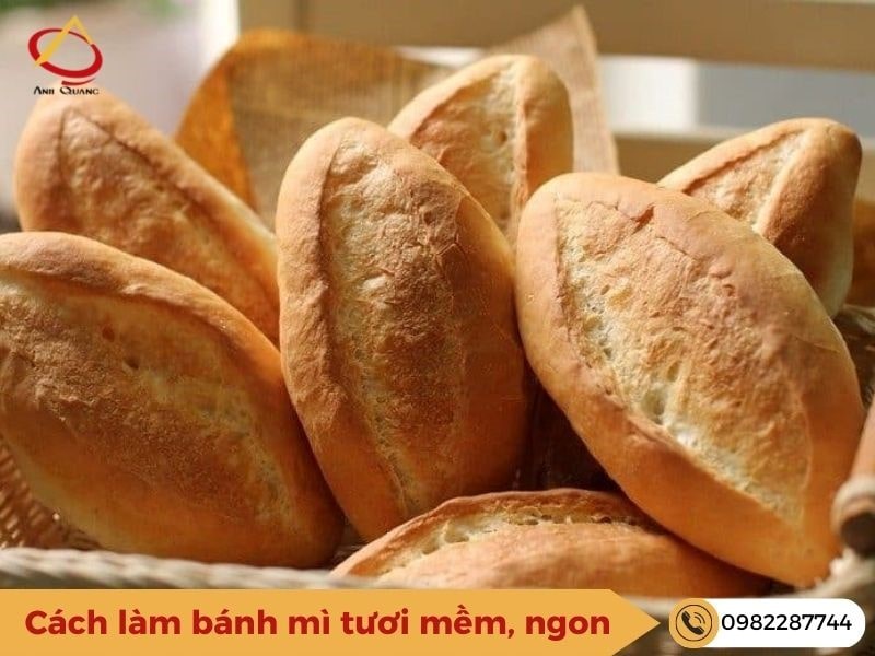 Cách làm bánh mì tươi chuẩn công thức như tiệm bánh - Anh Quang Shop