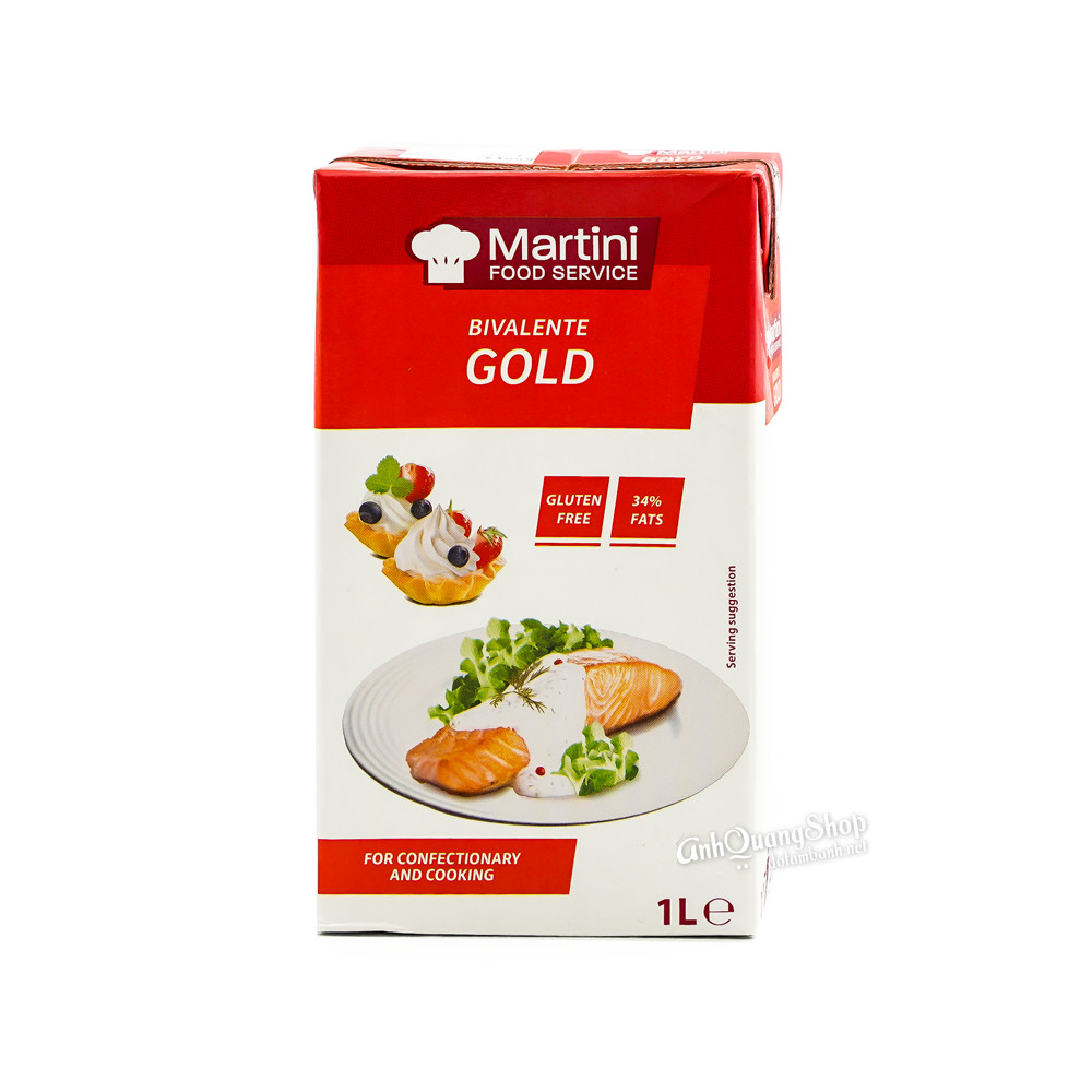 Sản phẩm  Kem Martini Bivalente Gold 1L dùng làm bánh | Anh Quang Shop