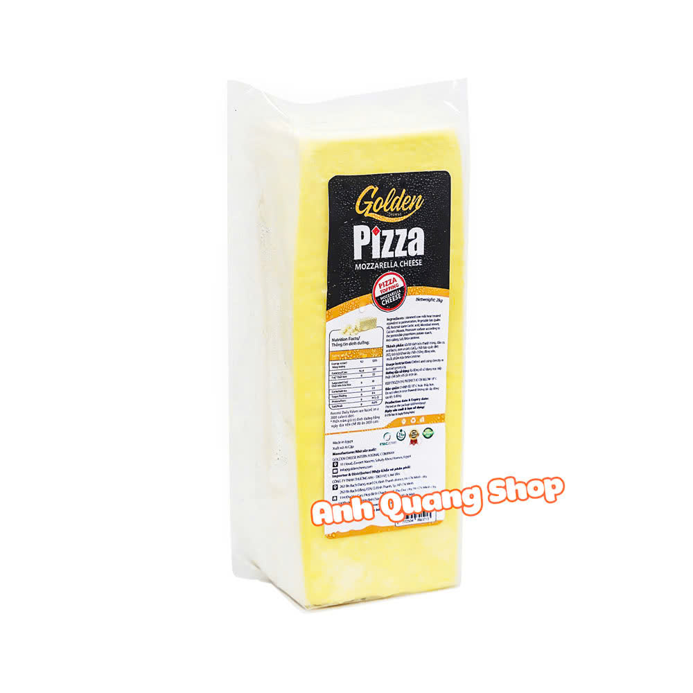 Phô mai Mozzarella khối Ai Cập Topping Golden