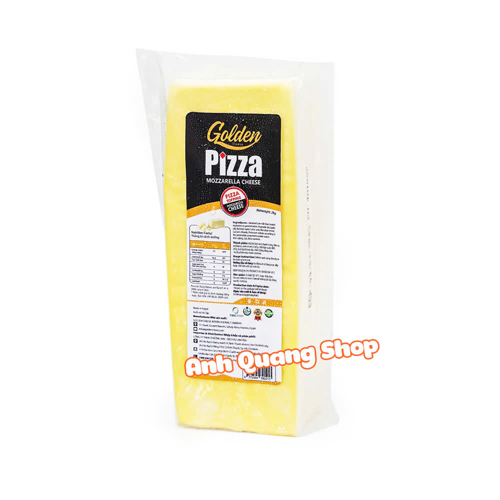 Phô mai Mozzarella khối Ai Cập Topping Golden