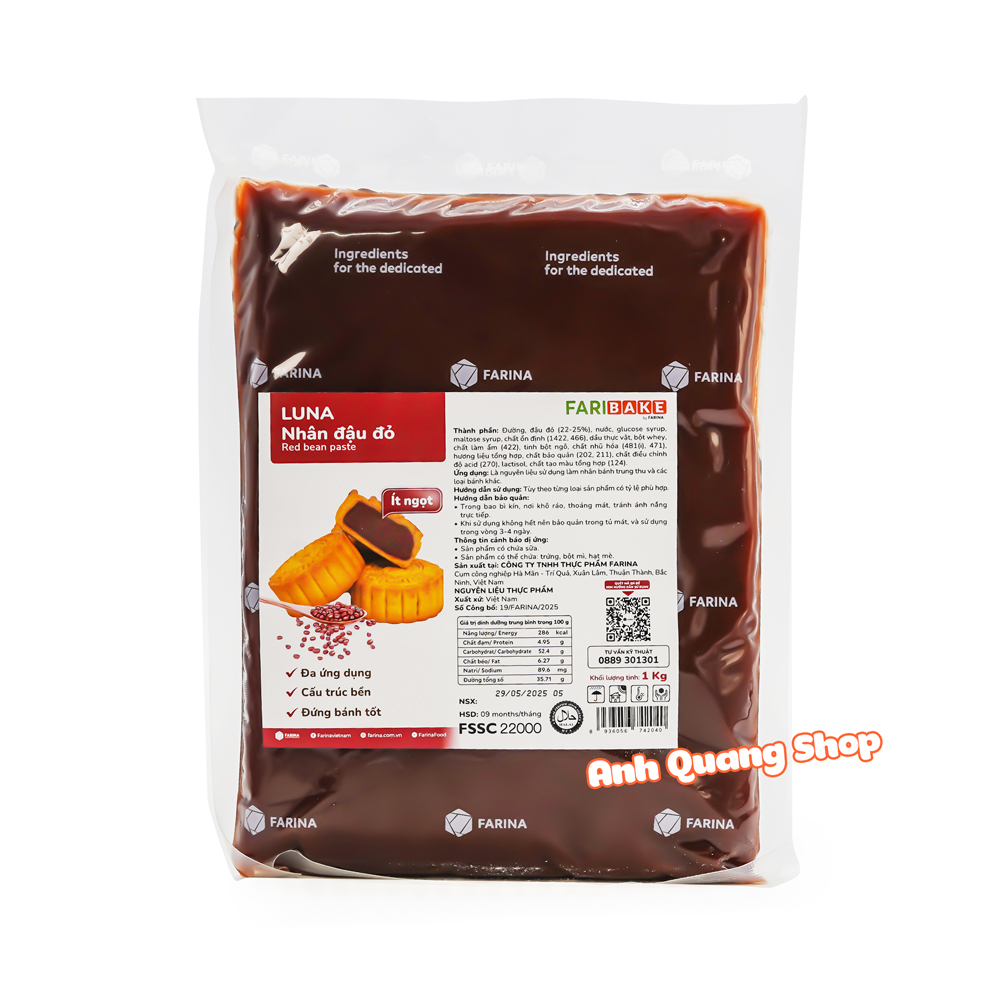 Nhân đậu đỏ Farina 1kg