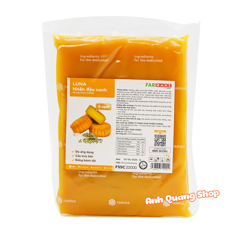Nhân đậu xanh Farina 1kg