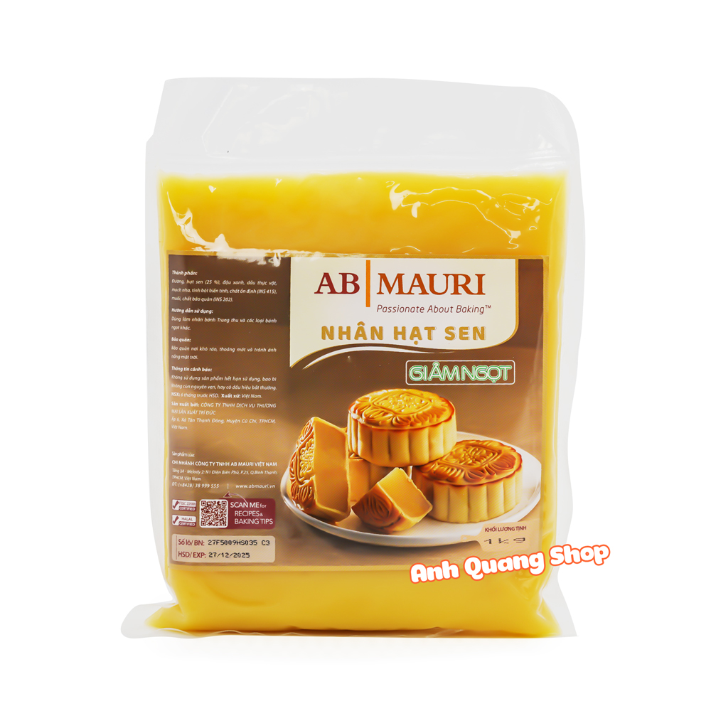 Nhân hạt sen Mauri giảm ngọt 1kg