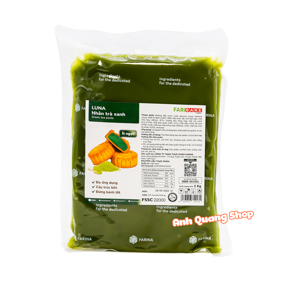 Nhân trà xanh Farina 1kg