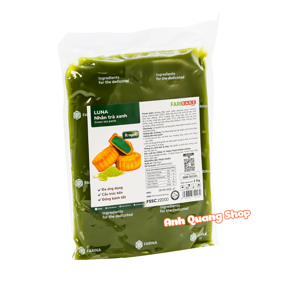 Nhân trà xanh Farina 1kg