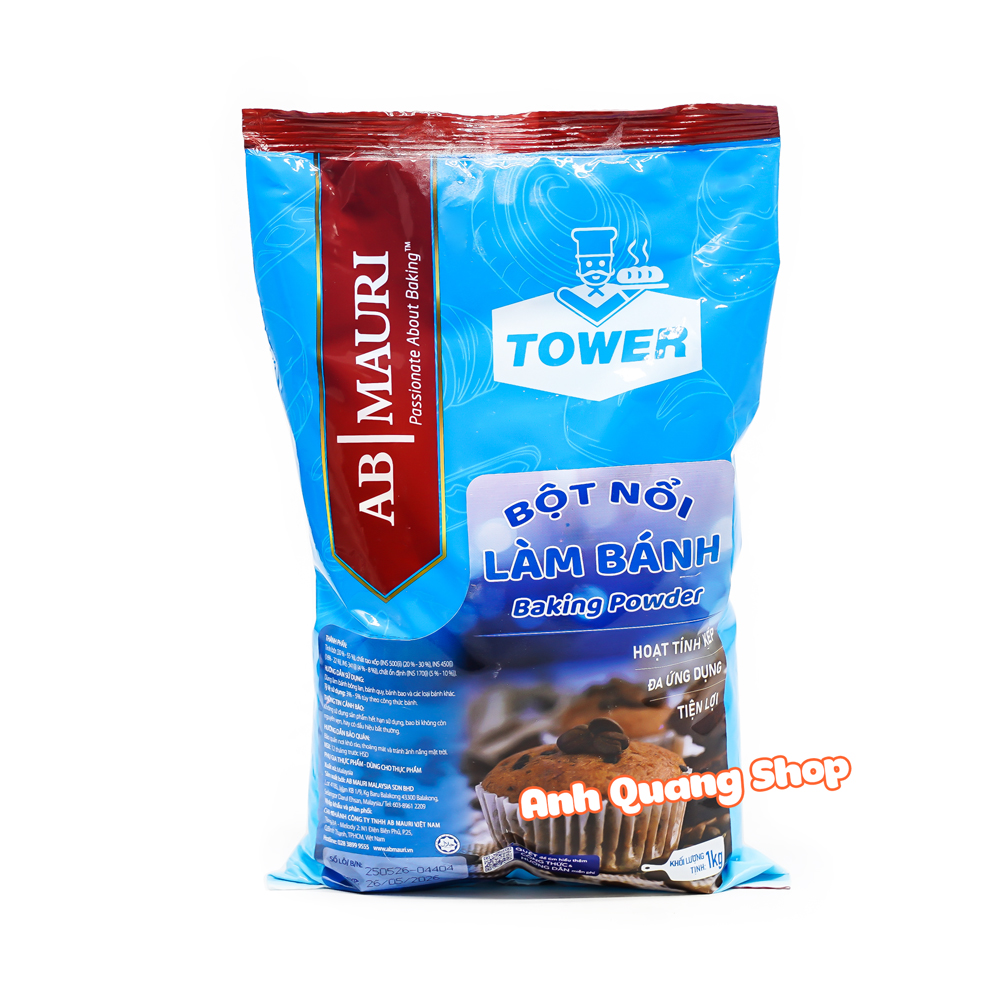 Bột nở,bột nổi baking powder Mauri 1kg (Nhập khẩu, mẫu xanh)