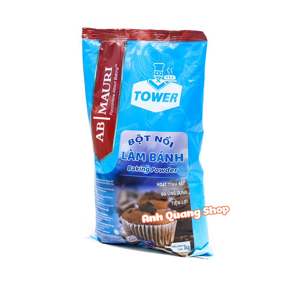 Bột nở,bột nổi baking powder Mauri 1kg (Nhập khẩu, mẫu xanh)