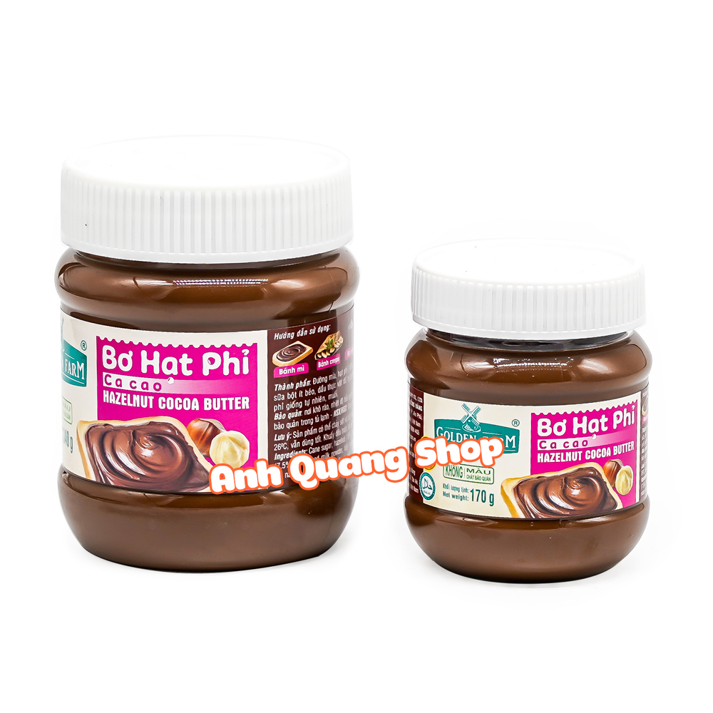 Bơ hạt phỉ Nutella Golden Farm