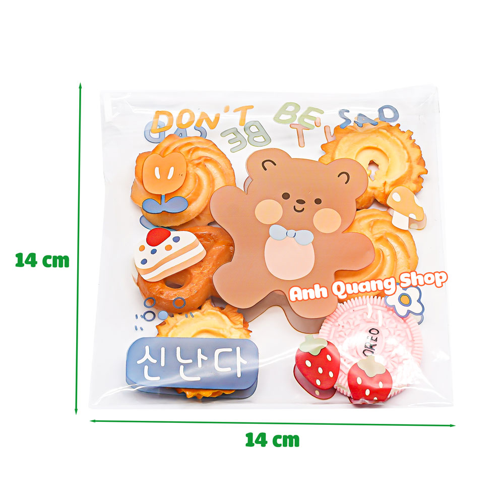 Túi đựng bánh quy trong (14x14)