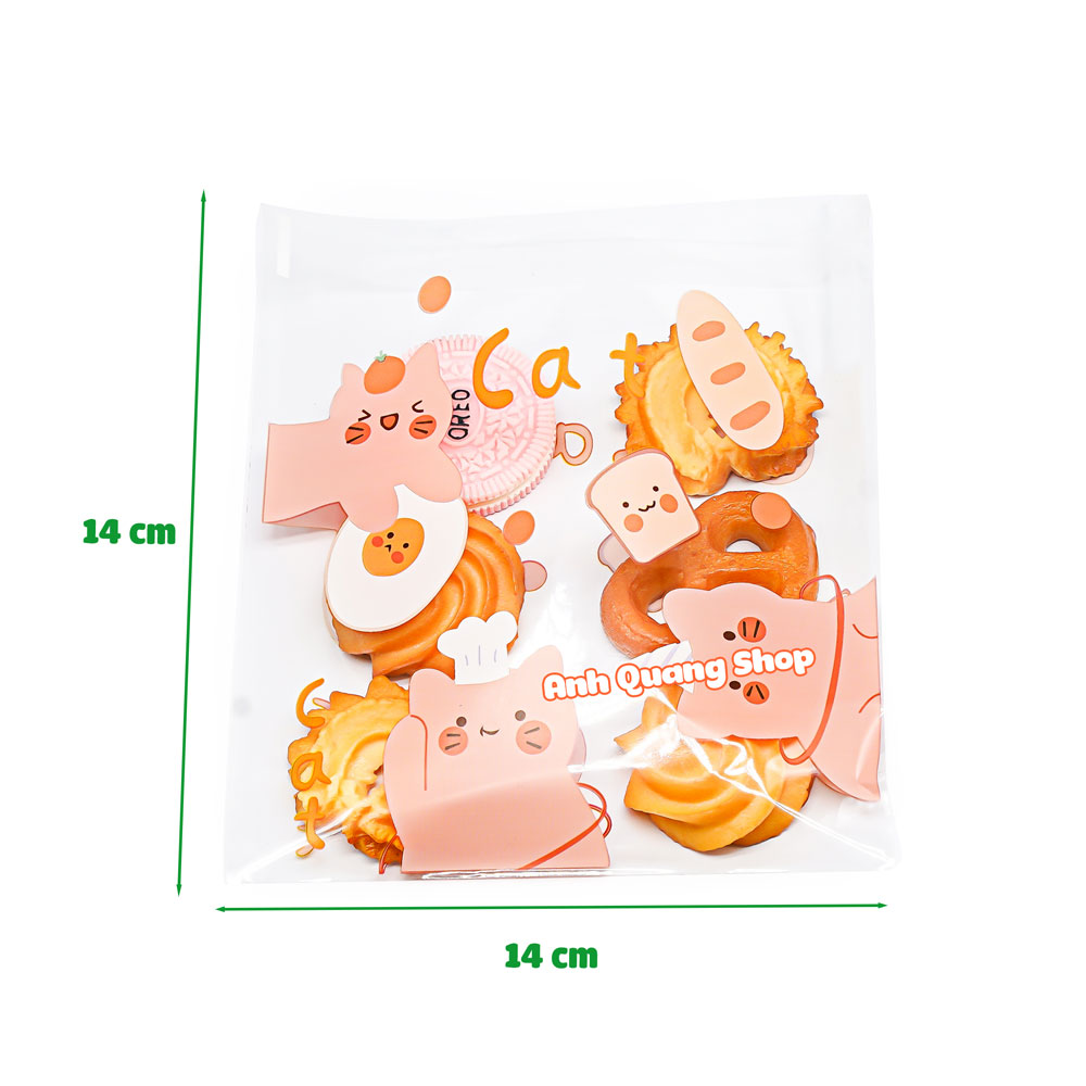 Túi đựng bánh quy trong (14x14)