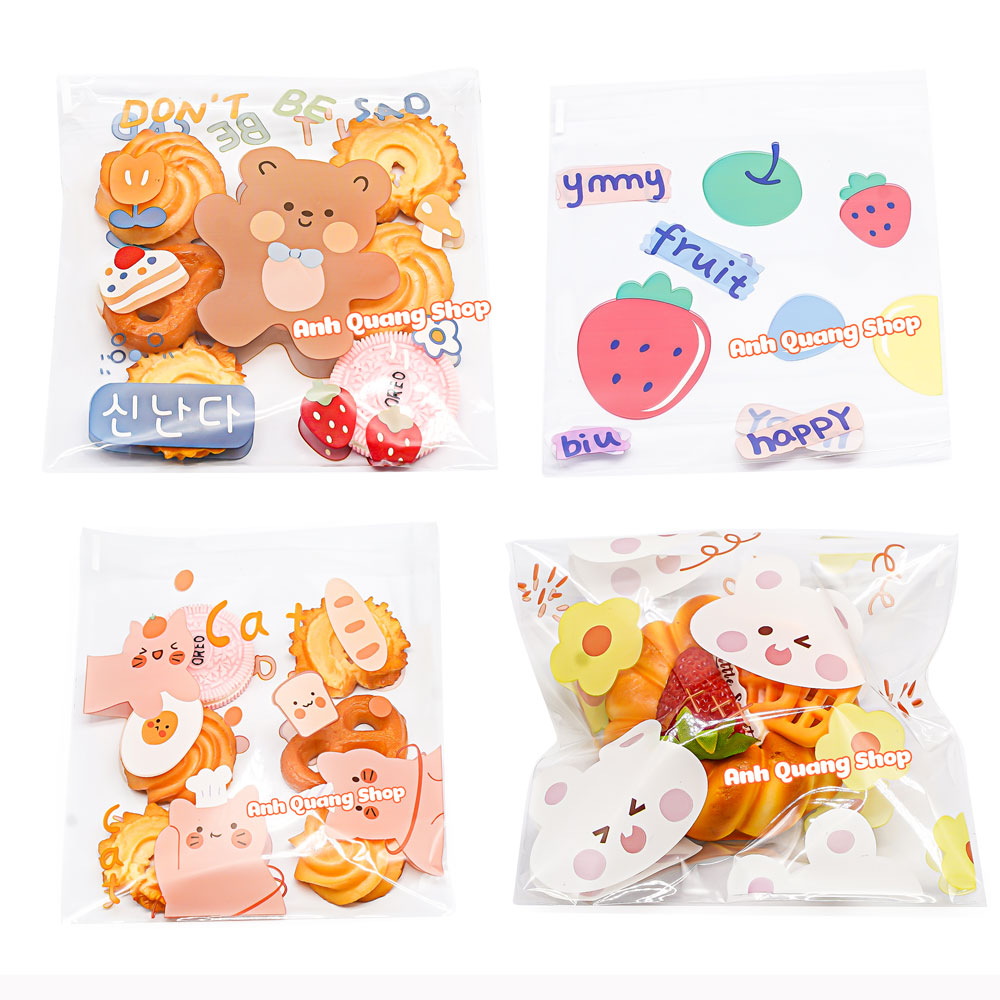 Túi đựng bánh quy trong (14x14)