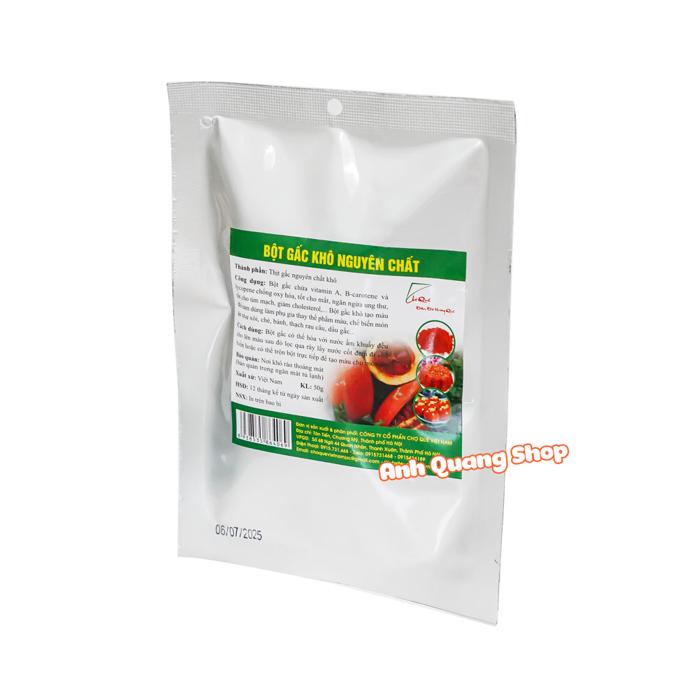 Bột gấc khô nguyên chất