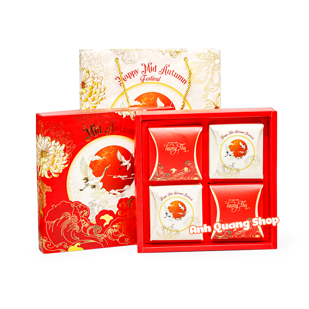 Hộp trung thu 2026 4 bánh Kim cúc
