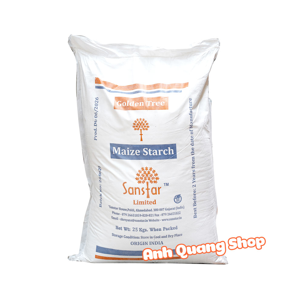 Tinh bột ngô Ấn Độ Golden Tree 25kg